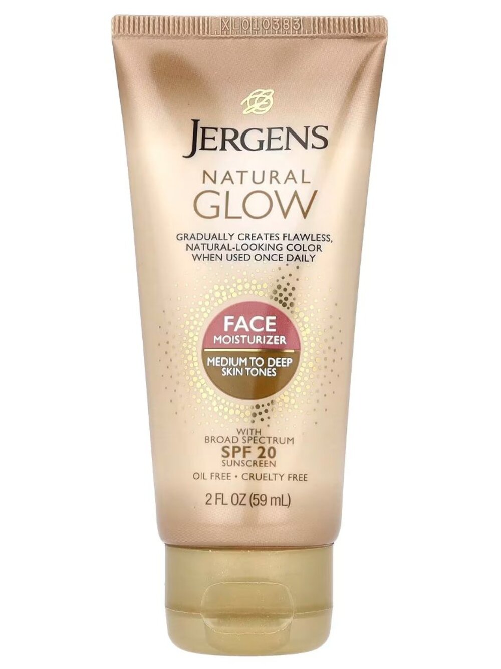 NEW Jergens Natural Glow Face Moisturizer SPF 20 - Medium to Deep 2 oz